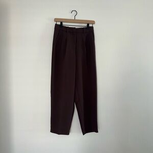 Aritiza effortless cropped trouser brown - 4